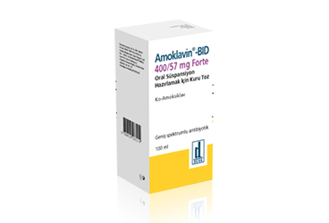 AMOKLAVIN BID 400/57 MG FORTE 140 ML ORAL SUS. HAZIRLAMAK ICIN KURU TOZ